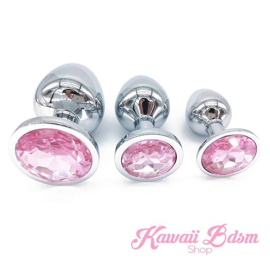 Stainless Steel buttplugs princes plug pink  babygirl sissy femboy aesthetic boy little cglg cglb mdlg mdlb ddlg ddlb agelay petplay kittenplay puppyplay fetish sex partner gift love couple goth kitten pet puppy by Kawaii BDSM - cute and kinky / Worldwide Free Shipping (10887205511)