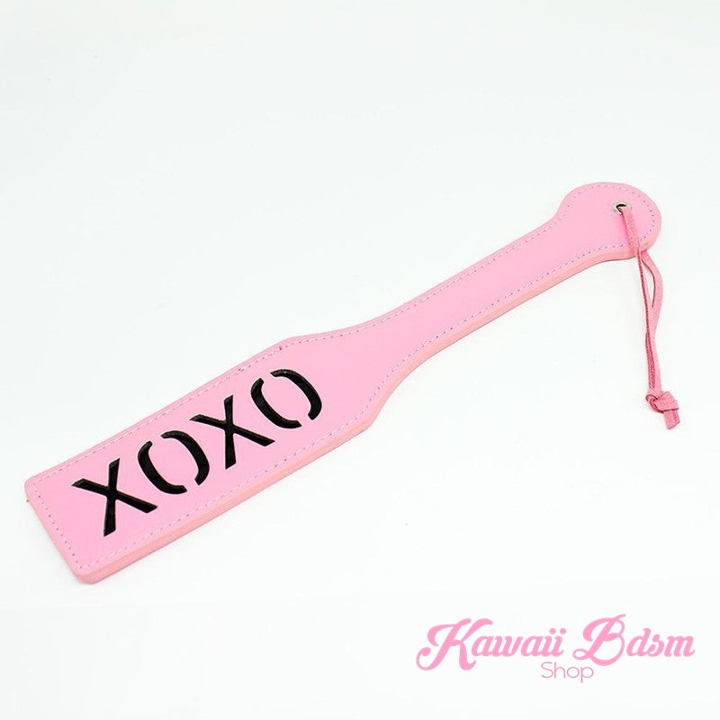 heart xoxo slut paddle spanking flogger impact play whip sexy ddlg slut mdlg daddy little girl boy sissy femboy submissive dominant impression babygirl baby sex couple play roleplay pink black aesthetic by Kawaii BDSM - cute and kinky / Worldwide Free Shipping (38421037063)