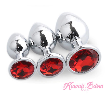 Stainless Steel buttplugs princes plug pink  babygirl sissy femboy aesthetic boy little cglg cglb mdlg mdlb ddlg ddlb agelay petplay kittenplay puppyplay fetish sex partner gift love couple goth kitten pet puppy by Kawaii BDSM - cute and kinky / Worldwide Free Shipping (10887205511)
