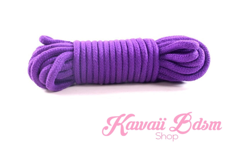 Purple Bondage kit set princess love couple gift 7pcs bdsm kawaii cute handcuffs gag collar leash shibari rope flogger wrist cuffs kittenplay petplay gear  (11017462151)