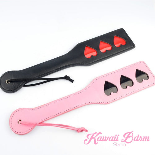 heart paddle spanking flogger impact play whip sexy ddlg slut mdlg daddy little girl boy sissy femboy submissive dominant impression babygirl baby sex couple play roleplay pink black aesthetic by Kawaii BDSM - cute and kinky / Worldwide Free Shipping (10996882887)