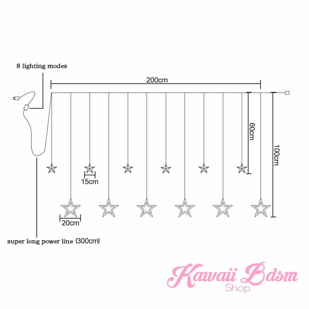 Playground Tent Star Light Curtains (503898570804)