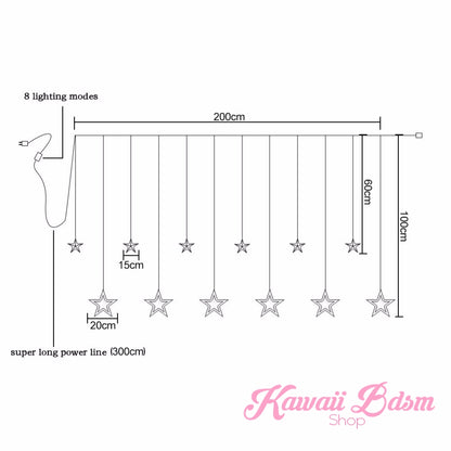 Playground Tent Star Light Curtains (503898570804)