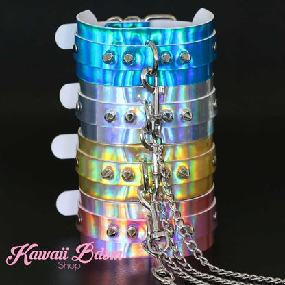 O ring choker collar brat sub submissive dom slave sexy leash chain training ddlg ddlb cglg cglb mdlg mdlb little boy girl pink black purple red goth fashion doll baby by Kawaii Bdsm - Cute and Kinky / Worldwide Free and Discreet Shipping   (781689290804)