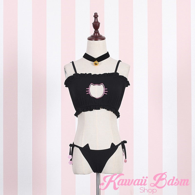 Neko Lingerie Set  Kawaii Bdsm