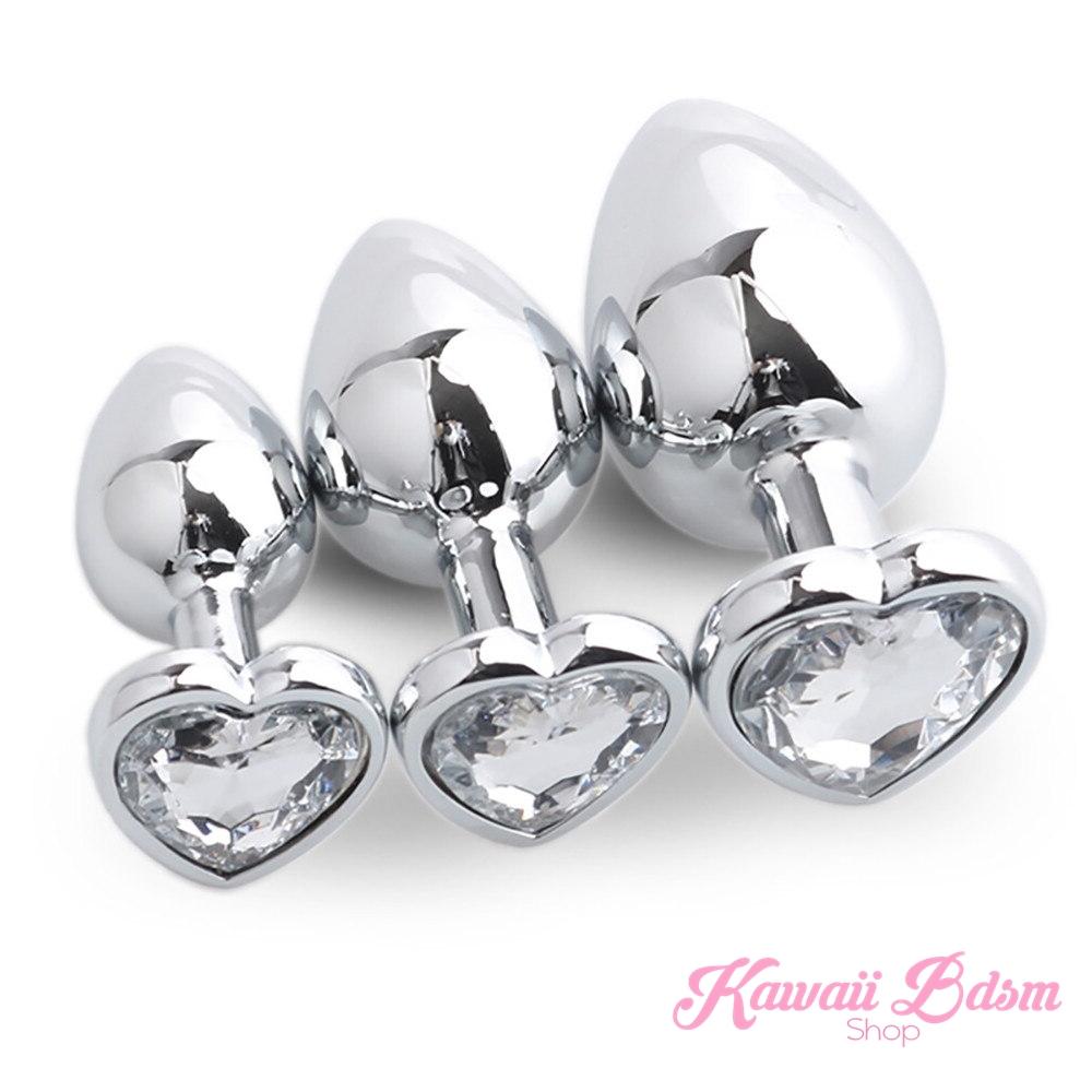 Stainless Steel buttplugs heart shapped pink red blue babygirl sissy femboy aesthetic boy little cglg cglb mdlg mdlb ddlg ddlb agelay petplay kittenplay puppyplay fetish sex partner gift love couple goth kitten pet puppy by Kawaii BDSM - cute and kinky / Worldwide Free Shipping (10886193159)