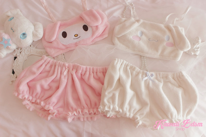my melody  Cinnamoroll  anime aesthetic kawaii waifu cute hentai babe neko sexy lingerie bra shorts set pink white babygirl ddlgworld ddlg ageplay bondage submissive kittenplay roleplay kitten pet japanese adegao by Kawaii BDSM - cute and kinky / Worldwide Free Shipping (4495322841140)