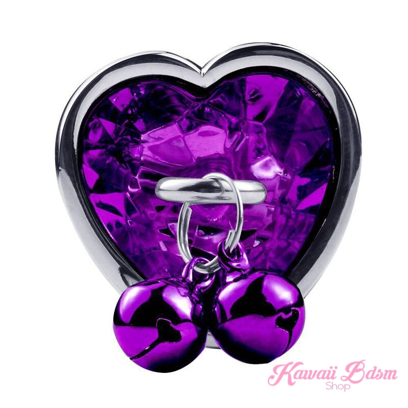 Heart Buttplug w/ Leash Kawaii Bdsm Heart Buttplug w/ Leash Kawaii Bdsm