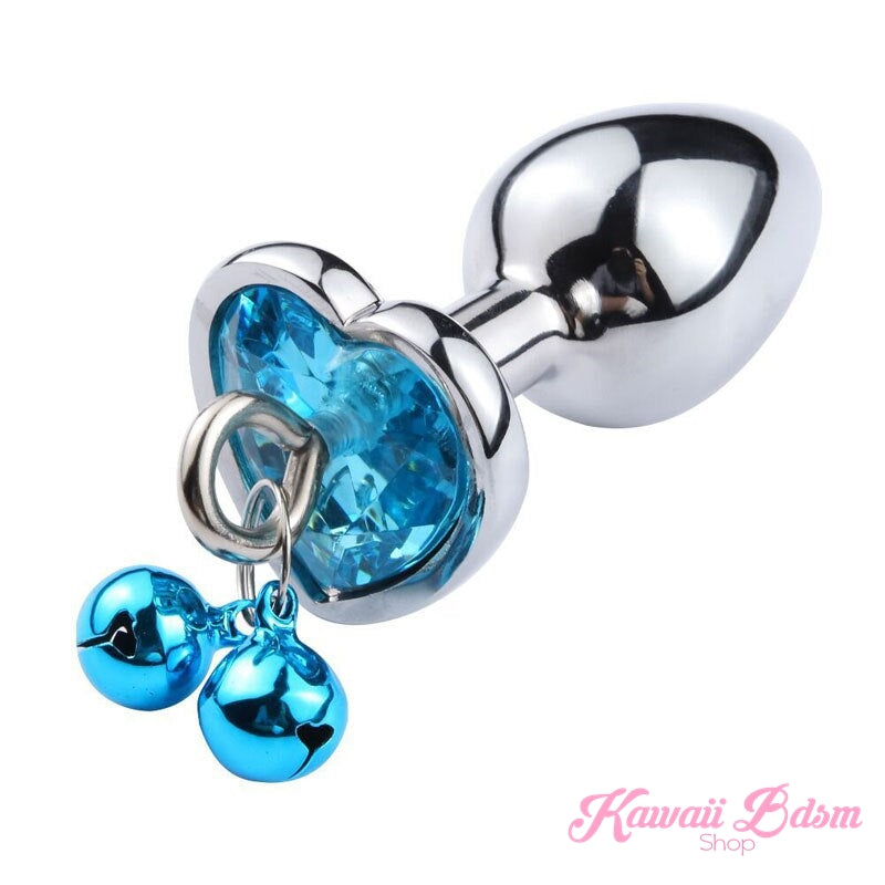 Heart Buttplug w/ Leash Kawaii Bdsm Heart Buttplug w/ Leash Kawaii Bdsm