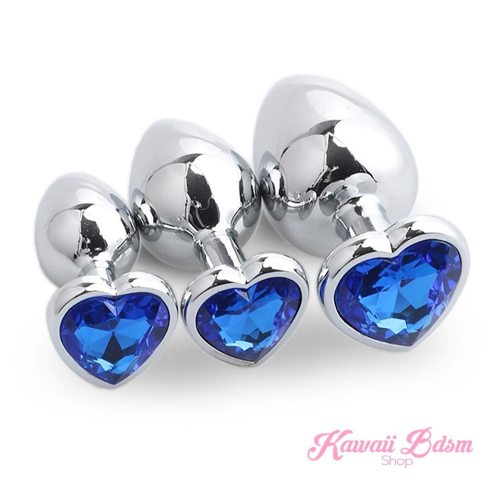 Stainless Steel buttplugs heart shapped pink red blue babygirl sissy femboy aesthetic boy little cglg cglb mdlg mdlb ddlg ddlb agelay petplay kittenplay puppyplay fetish sex partner gift love couple goth kitten pet puppy by Kawaii BDSM - cute and kinky / Worldwide Free Shipping (10886193159)