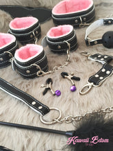 Bdsm kit Set 11 pcs Luxury Premium Superior Quality gag hand cuffs collar leash ankle cuffs whip paddle vegan leather bondage cute white pink fetish aesthetic ddlg cglg mdlg ddlb mdlb little bondage submissive restraints sex couple by Kawaii BDSM - cute and kinky / Worldwide Free Shipping (4484167794740)