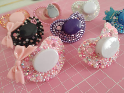 Pusheen Glitter Custom Pacifier (4537816678452)