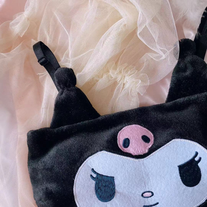 Kuromi sanrio my melody lingerie set pijama cute goth gf shorts top japanese anime inspired kawaii bdsm ddlg abdl ageplay roleplay princess