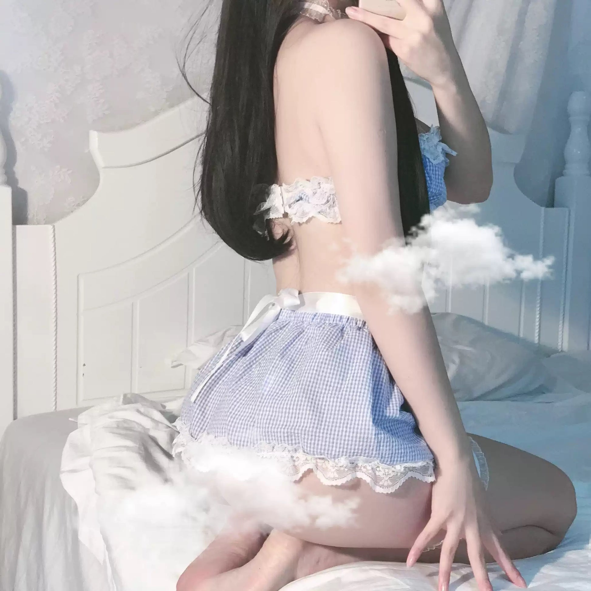 Loli Maid Lingerie Set Hentai Kawaii Bdsm Ddlgworld cute skirt choker
