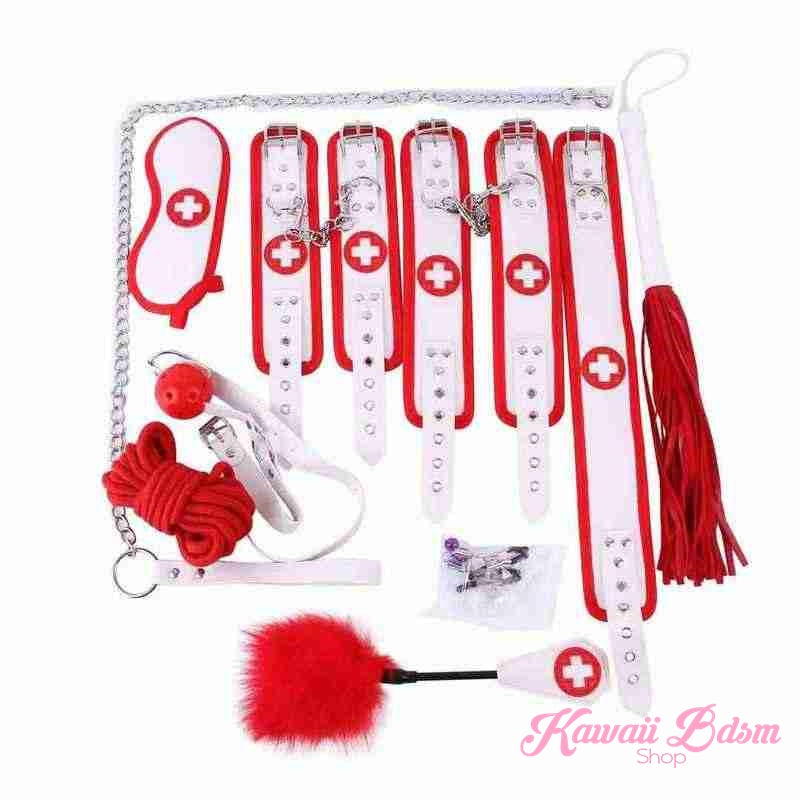 Naughty Nurse 11Pcs Bondage Kit (5934218182818)