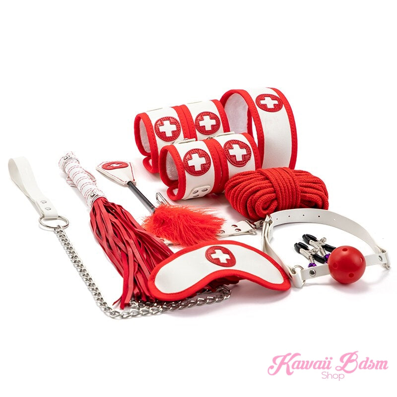 Naughty Nurse 11Pcs Bondage Kit (5934218182818)