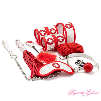 Naughty Nurse 11Pcs Bondage Kit (5934218182818)