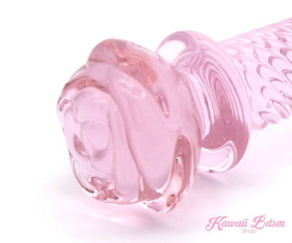 Glass Dildo Pink Heart Adult toy Wand Anal buttPlug Massager aesthetic kittenplay petplay sub bondage ddlg cglg babygirl mdlb instagram tumblr femboy sissy dominant toy anal by Kawaii Bdsm - Cute and Kinky / Worldwide Free and Discreet Shipping (4343736860724)