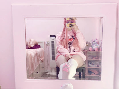 Paw Cat kitten Neko pads Thigh Highs Socks Kawaii Bdsm - cute and kinky