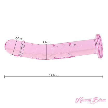 Pink Glass Dildo (5908624048290)