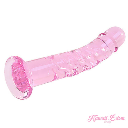 Pink Glass Dildo (5908624048290)