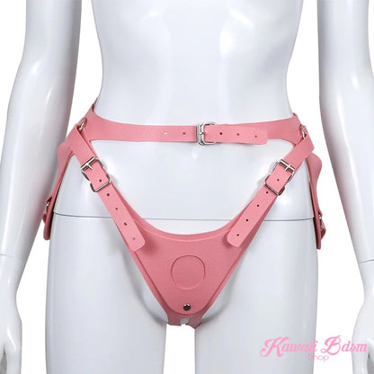 Pink Strap On Harness