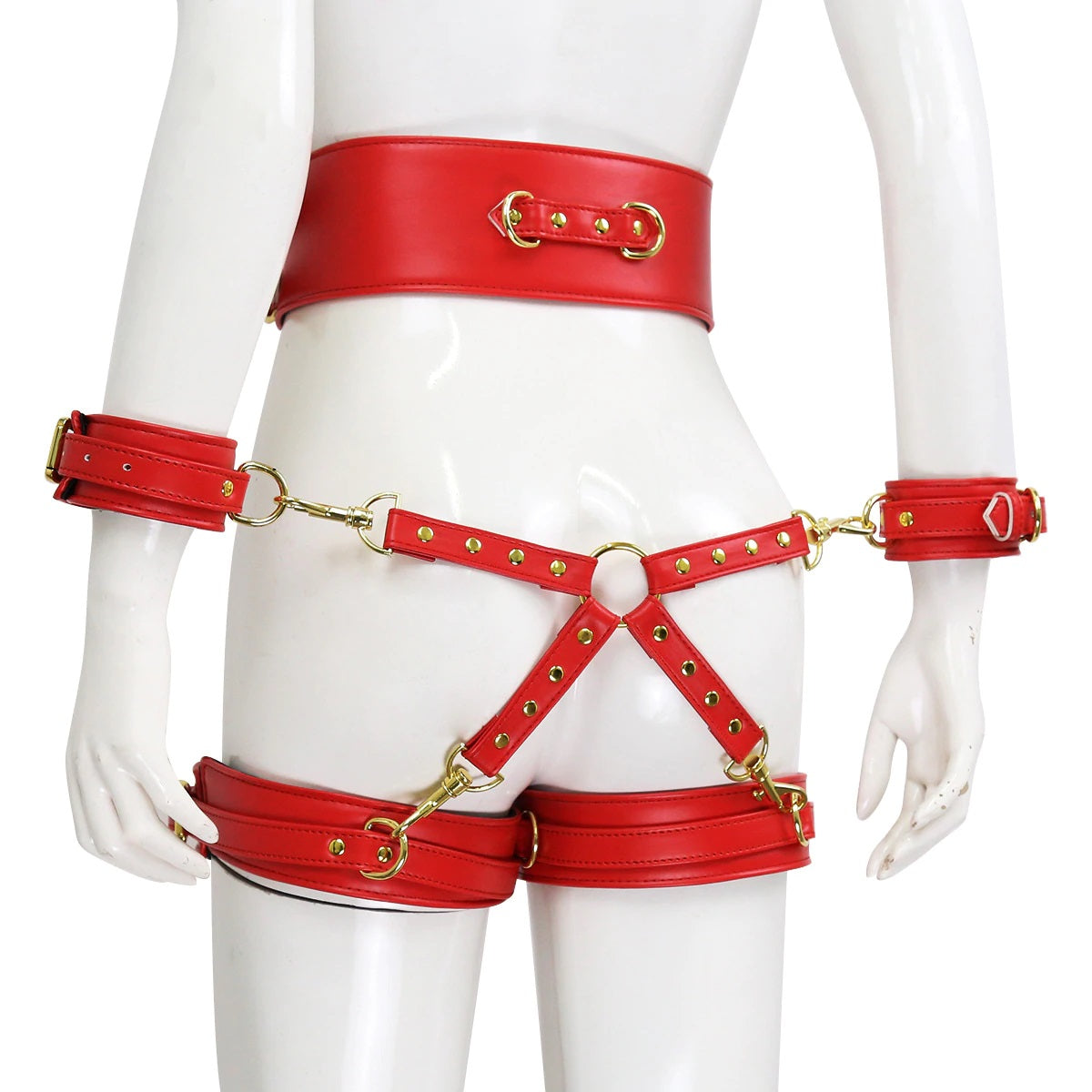 Thigh Ankle Handcuffs Hogtie waist restraints kawaii bdsm pink black, white bondage bdsm kit set complete luxury premium high quality best selling