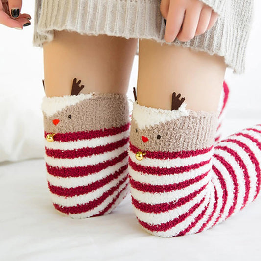 Reindeer Christmas Xmas Thigh Highs Socks ddlgworld kawaii bdsm