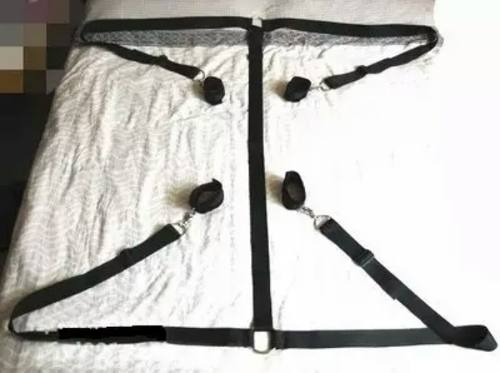 Bed Restraints Bdsm couple bondage hand ankle cuffs sex sub master fetish by Kawaii Bdsm - cute and kinky / Worldwide Free and Discreet Shipping (11527043591)