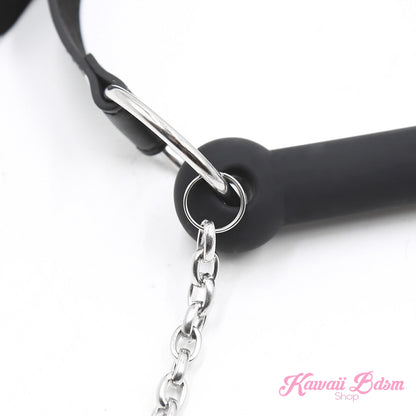 Pony Silicone Gag with Leash Reins (5798637437090)