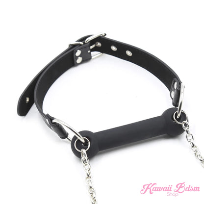 Pony Silicone Gag with Leash Reins (5798637437090)