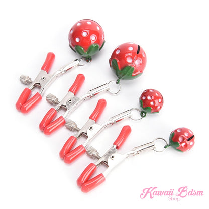 Strawberries Nipple Clamps (5908607074466)