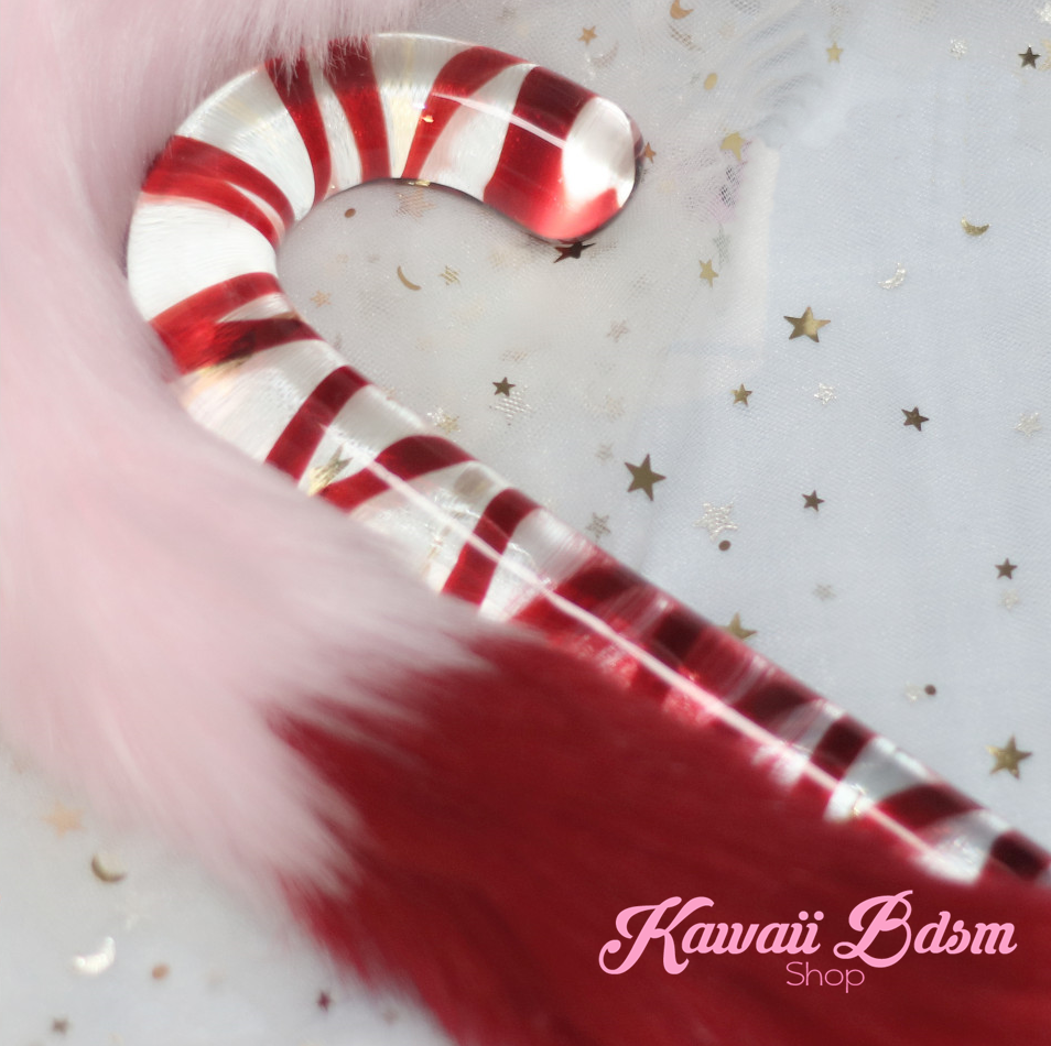 candy cane glass dildo wand aesthetic Christmas naughty toy sex sexy couple gift babygirl baby boy femboy camgirl sissy mommy ageplay ddlg ddlb mdlg little boy girl santa by Kawaii BDSM - cute and kinky / Worldwide Free Shipping (11337031559)