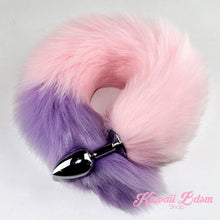 pink lavender purple fox kitten cat play tail vegan faux fur tail plug silicone stainless steel neko catgirl cat kittenplay kitten girl boy petplay pet sexy adult toys buttplug plug anal ass submissive goth creepy cute yami ddlg cgl mdlg mdlb ddlb little by Kawaii BDSM - cute and kinky / Worldwide Free Shipping (780417957940)