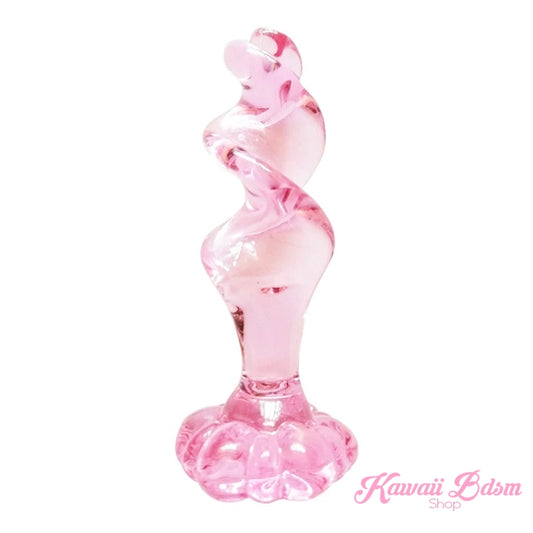 Twirling Flower Glass ButtPlug