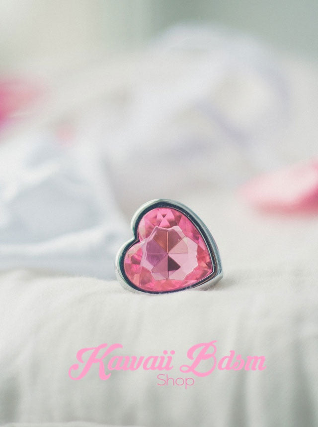 heart plug stainless steel crystal Jewell colorful rainbow ddlgworld ddlgplayground kinky sex buttplug anal babygirl babydoll doll soft aesthetic submissive sub cgl mdlg mdlb ageplay kittenplay neko girl boy by Kawaii BDSM - cute and kinky / Worldwide Free Shipping  (11179135239)