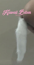 White vegan faux fur tail plug silicone stainless steel neko catgirl cat kittenplay kitten girl boy petplay pet sexy adult toys buttplug plug anal ass submissive ddlg cgl mdlg mdlb ddlb little by Kawaii BDSM - cute and kinky / Worldwide Free Shipping (10886793031)