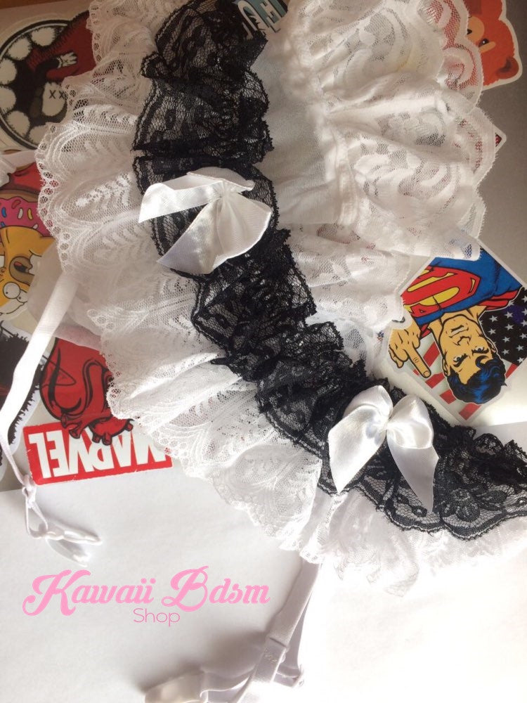 Lingerie Garter belt bondage sexy ddlg babygirl little one girl women submissive femboy sissy goth fashion pastel black pink white  by Kawaii Bdsm - Cute and Kinky / Worlwide Free and Disreet Shipping  (10940261127)