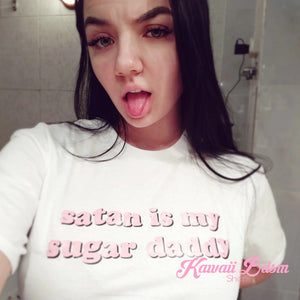 Satan Is My Sugar Daddy T-Shirt (1574239109172)