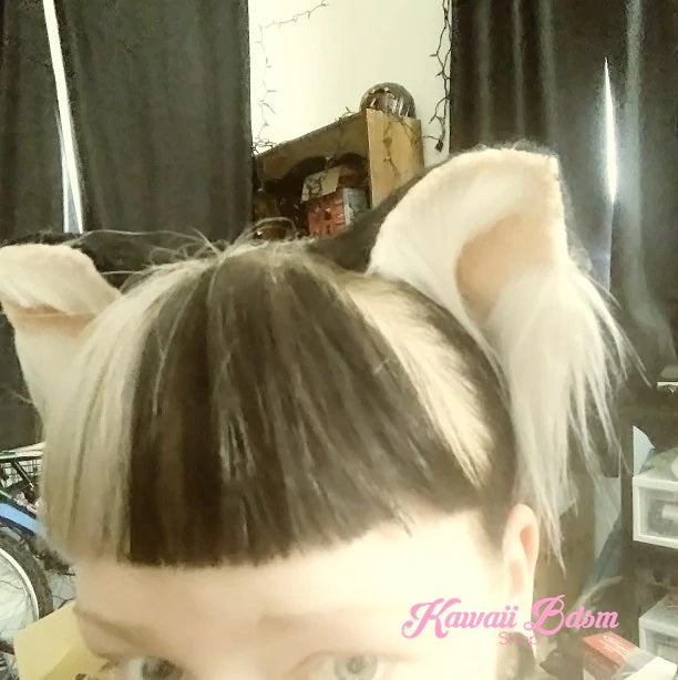 Realistic cat ears kittenplay petplay pet submissive girl boy cgl ddlg ddlb mdlg mdlb handmade handpainted cute sexy cosplay neko by Kawaii Bdsm - Cute and Kinky / Worldwide Free and Discreet Shipping  (1580449628212)