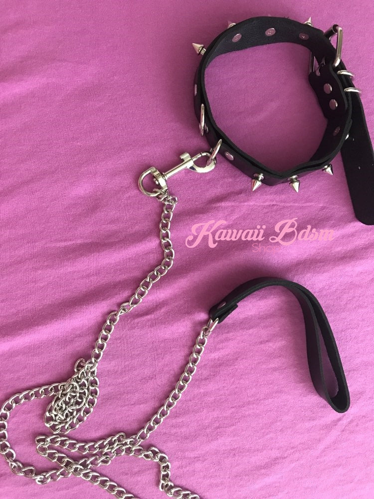 collar leash choker fashion goth sexy slave sub submissive ddlg cglg cglb mdlb mommy daddy little bondage black pink gothic fashion outfit petplay ageplay roleplay aesthetic white by Kawaii Bdsm - Cute and Kinky / Worldwide Free and Discreet Shipping  (781560414260)