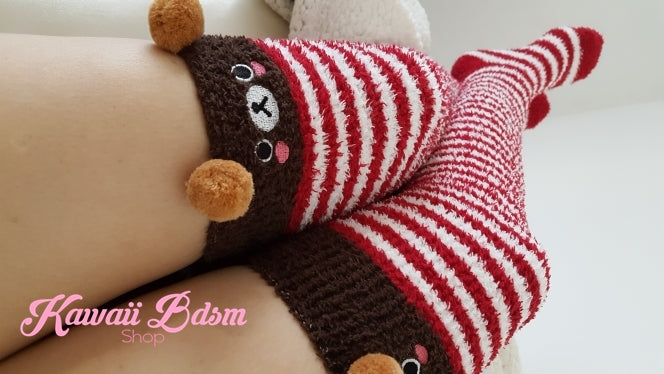 Red Bear Thigh Highs (791183458356)