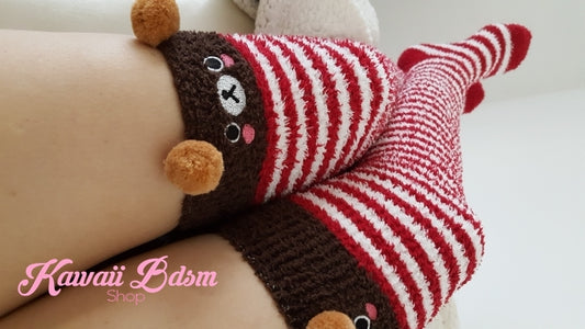 Red Bear Thigh Highs (791183458356)