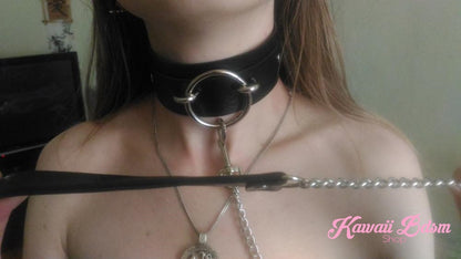O ring choker collar brat sub submissive dom slave sexy leash chain training ddlg ddlb cglg cglb mdlg mdlb little boy girl pink black purple red goth fashion doll baby by Kawaii Bdsm - Cute and Kinky / Worldwide Free and Discreet Shipping   (1227641126964)