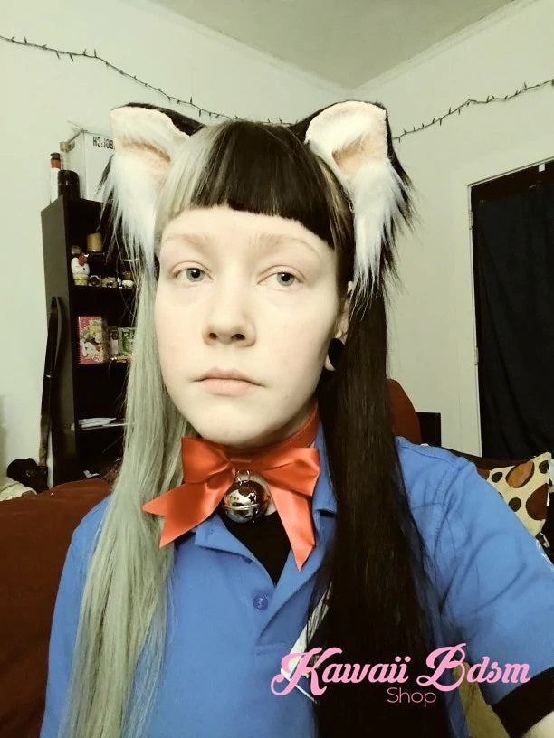 Realistic cat ears kittenplay petplay pet submissive girl boy cgl ddlg ddlb mdlg mdlb handmade handpainted cute sexy cosplay neko by Kawaii Bdsm - Cute and Kinky / Worldwide Free and Discreet Shipping  (1580449628212)