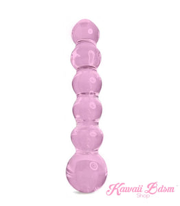 Bdsm Glass Dildo Pink Adult toy Wand Anal Plug Massager aesthetic kittenplay petplay sub bondage ddlg cglg babygirl mdlb by Kawaii Bdsm - Cute and Kinky / Worldwide Free and Discreet Shipping (11528150343)