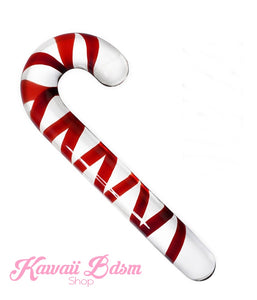 candy cane glass dildo wand aesthetic Christmas naughty toy sex sexy couple gift babygirl baby boy femboy camgirl sissy mommy ageplay ddlg ddlb mdlg little boy girl santa by Kawaii BDSM - cute and kinky / Worldwide Free Shipping (11337031559)