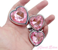 Stainless Steel buttplugs heart shapped pink red blue babygirl sissy femboy aesthetic boy little cglg cglb mdlg mdlb ddlg ddlb agelay petplay kittenplay puppyplay fetish sex partner gift love couple goth kitten pet puppy by Kawaii BDSM - cute and kinky / Worldwide Free Shipping (10886193159)