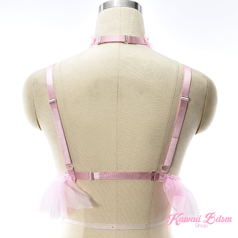 Cute lingerie bra harness garter belt lace sexy kinky black pink fetish aesthetic ddlg cglg mdlg ddlb mdlb little submissive little neko japanese hentai real princess by Kawaii BDSM - cute and kinky / Worldwide Free Shipping (5383414513826)