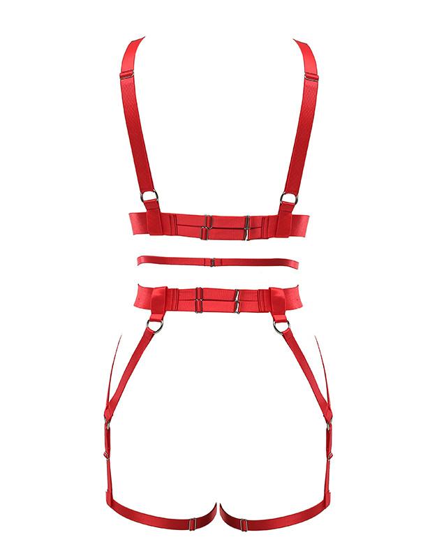Harness Garter Chest Body handmade luxury bondage pink purple red black sexy belt ddlg babygirl little one girl women submissive by Kawaii Bdsm - Cute and Kinky / Worlwide Free and Disreet Shipping  (499766755380)